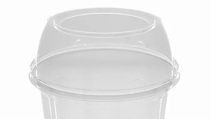 McDonalds McSundae Plastic Dessert Cup 3D model 7