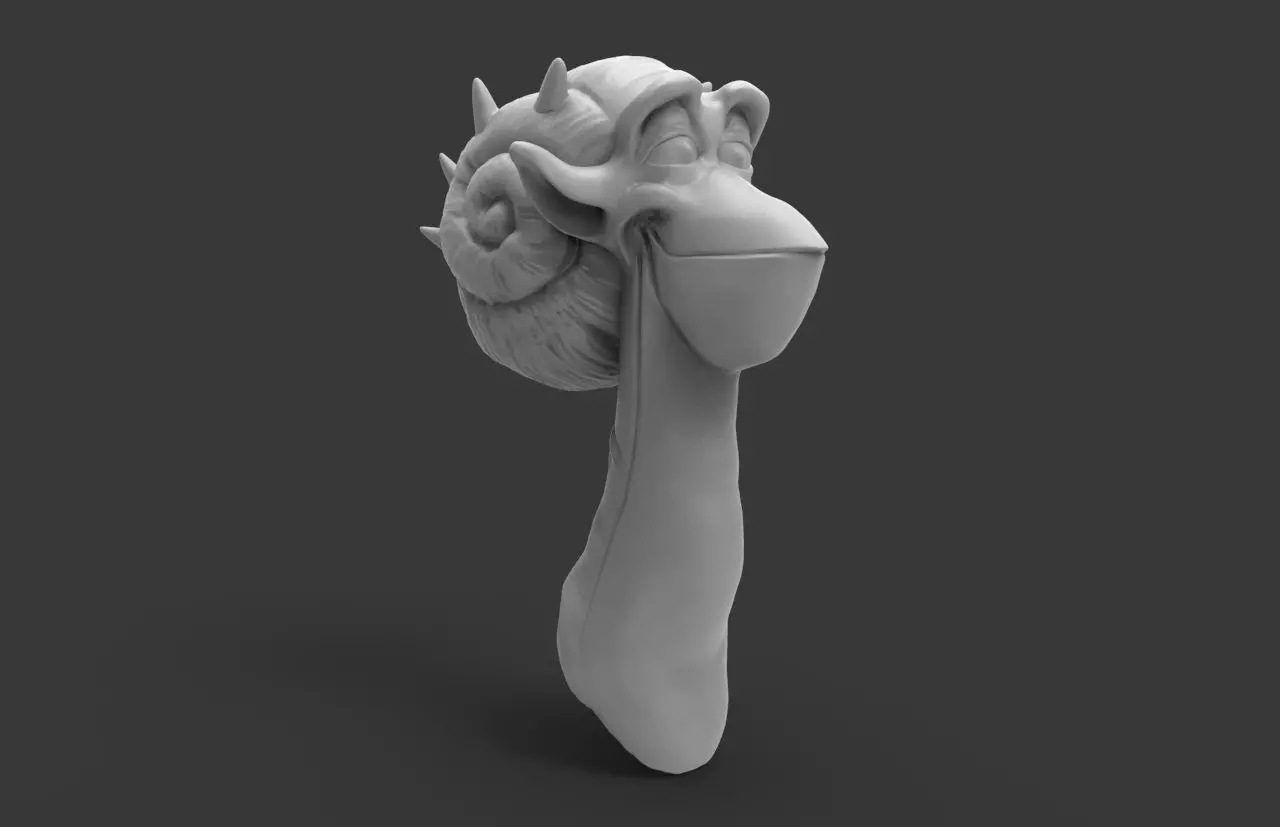 Creature Bust 2 3D model_0