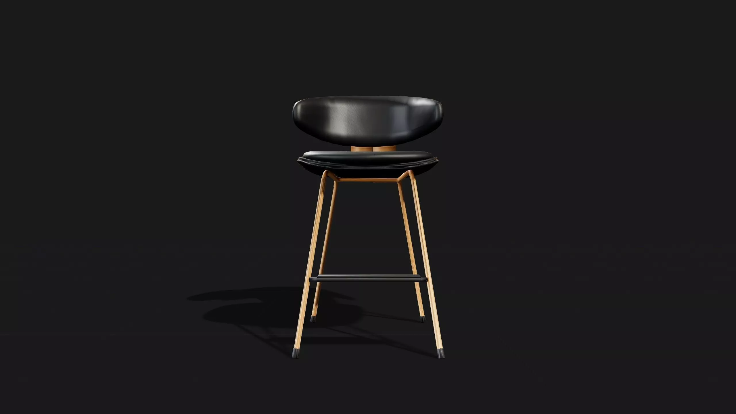 Bar stool Free low-poly 3D model