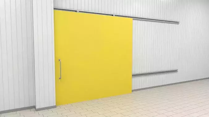 Industrial Chilled Storage Chamber 3D model 4