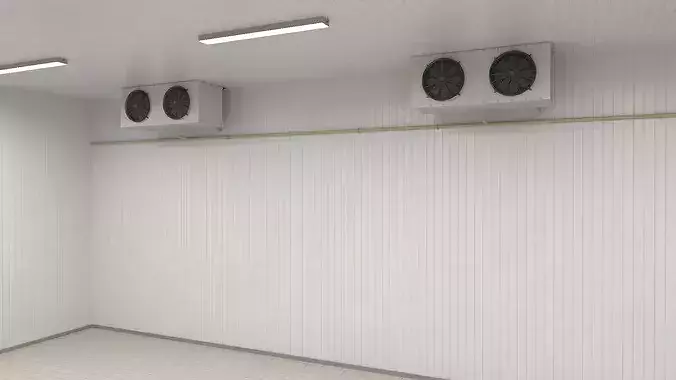 Industrial Chilled Storage Chamber 3D model 5