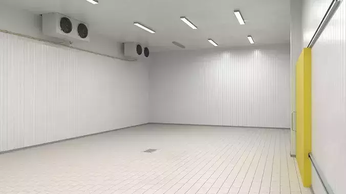 Industrial Chilled Storage Chamber 3D model 3