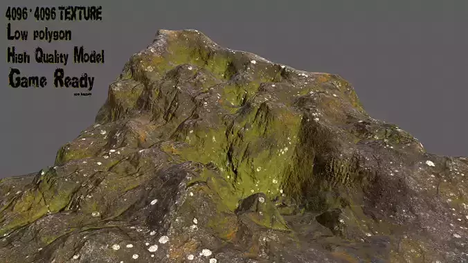 Volcano mountain with grass