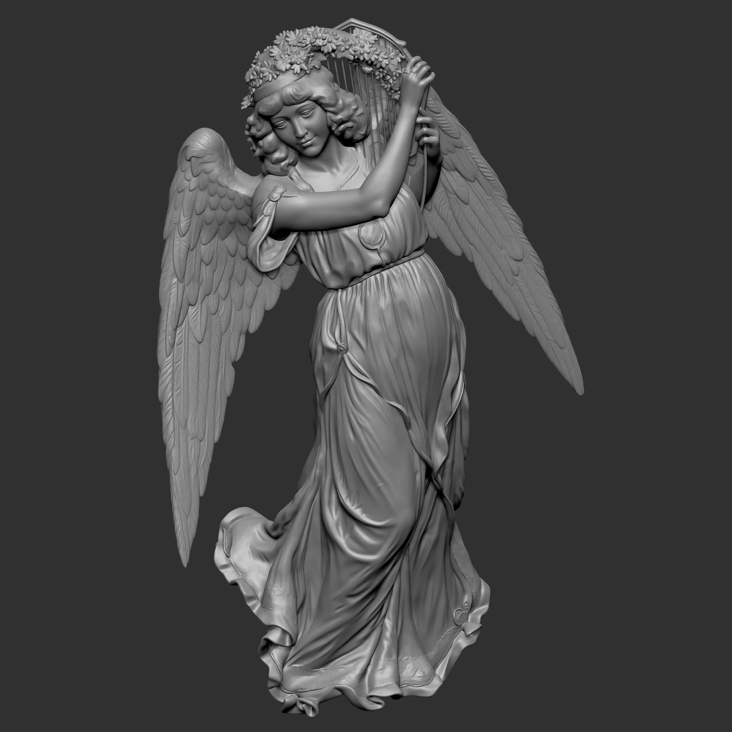 the Angel statue 3D print model
