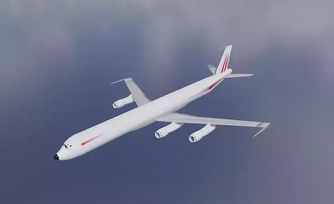 707-820-506 JT3D Style Quad Jetliner - Custom 1950s Plane