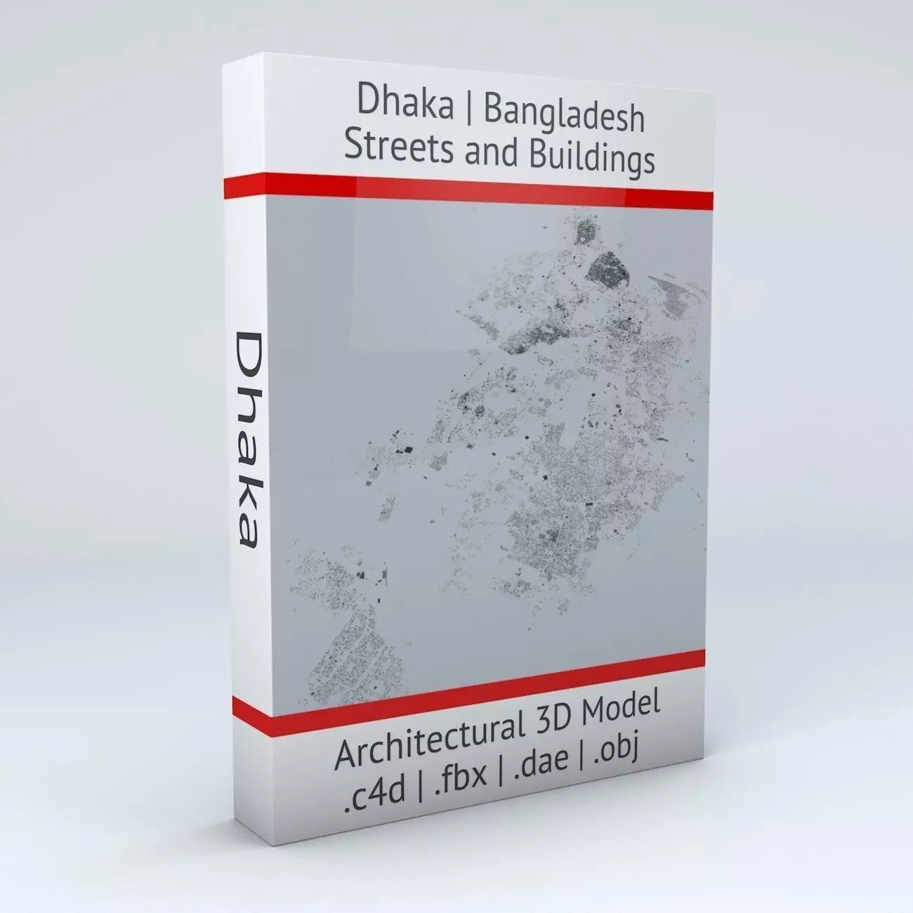 Dhaka Streets and Buildings 3D model_0
