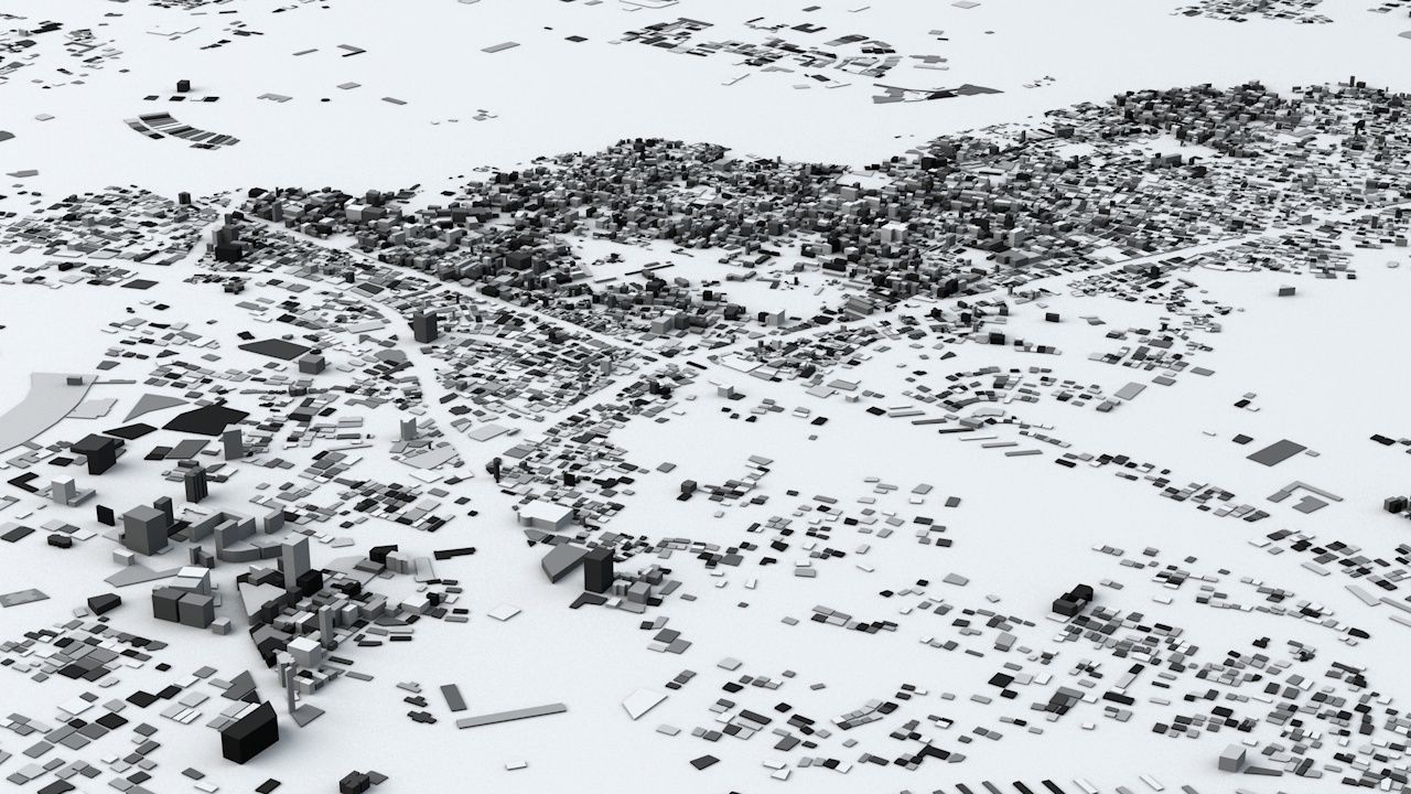 Dhaka Streets and Buildings 3D model_5