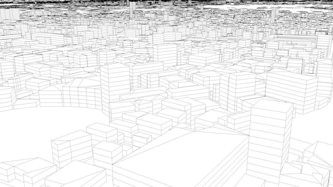 Dhaka Streets and Buildings 3D model_11