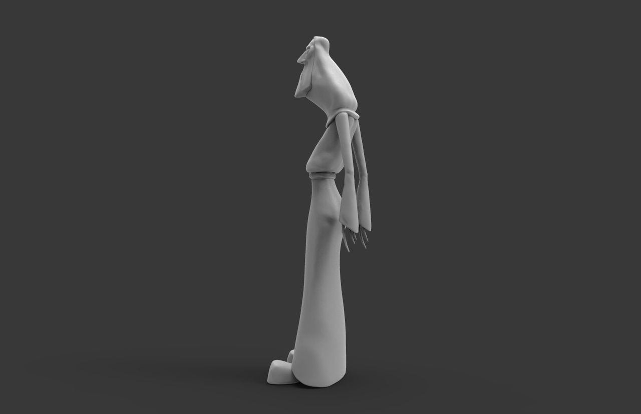 Agnus woman in dress Free 3D model_2
