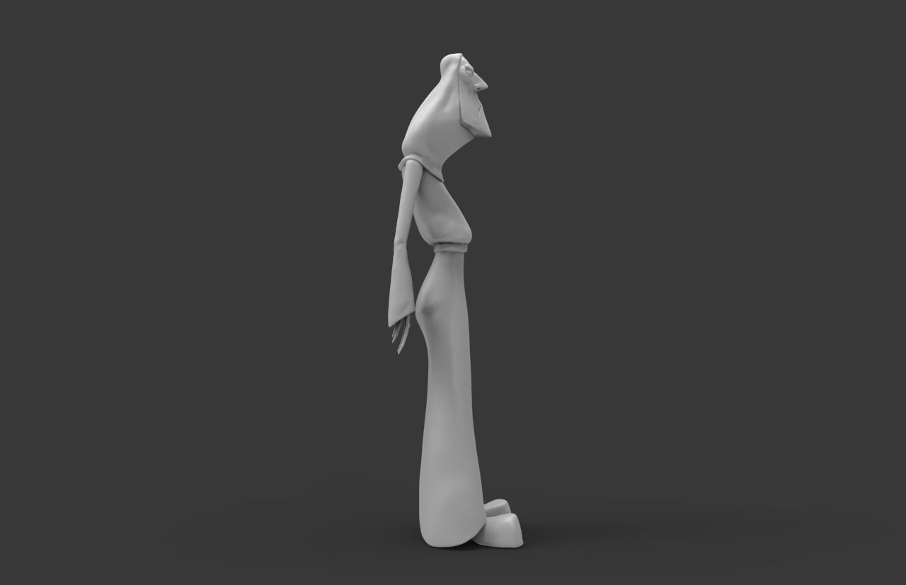 Agnus woman in dress Free 3D model_4