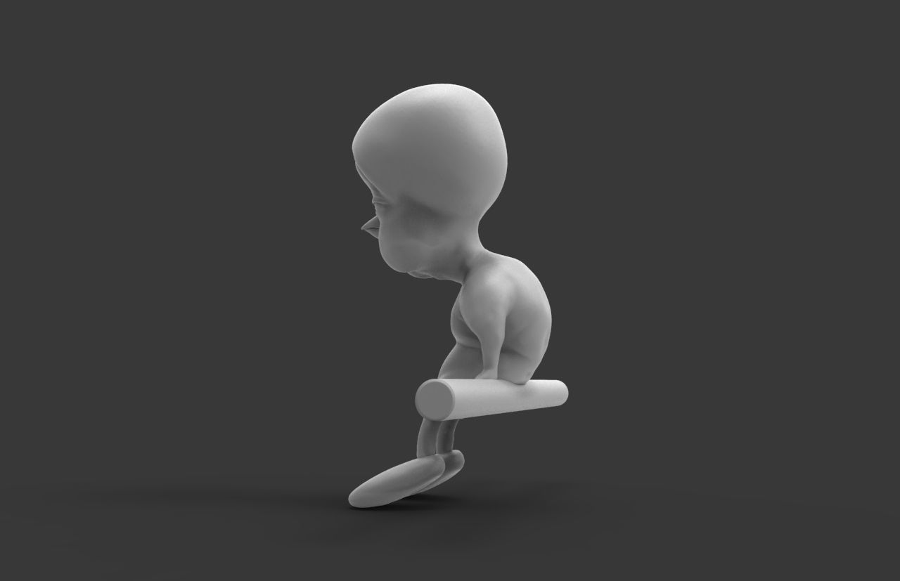 Old Tweety 3D model_5