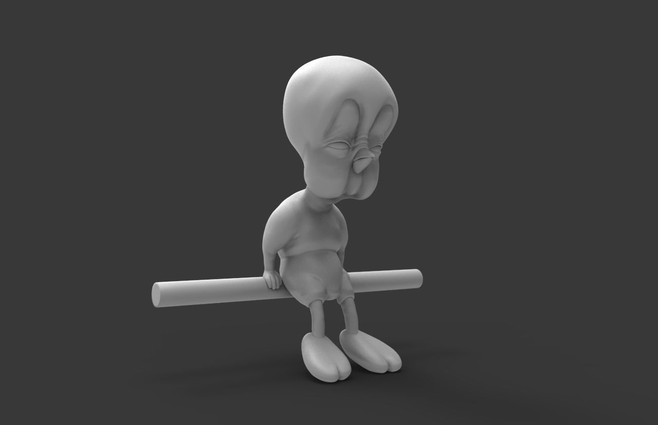 Old Tweety 3D model_4