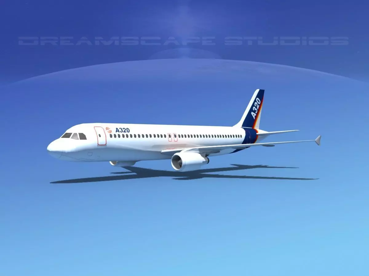 A320 LP Airbus 1 Low-poly 3D model