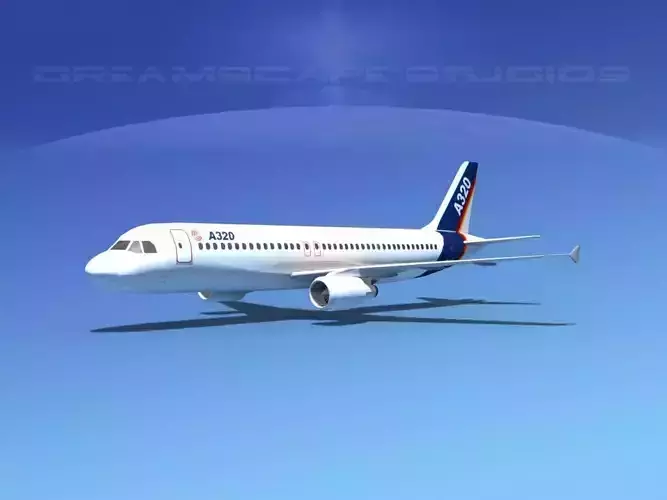 A320 LP Airbus 1 Low-poly 3D model