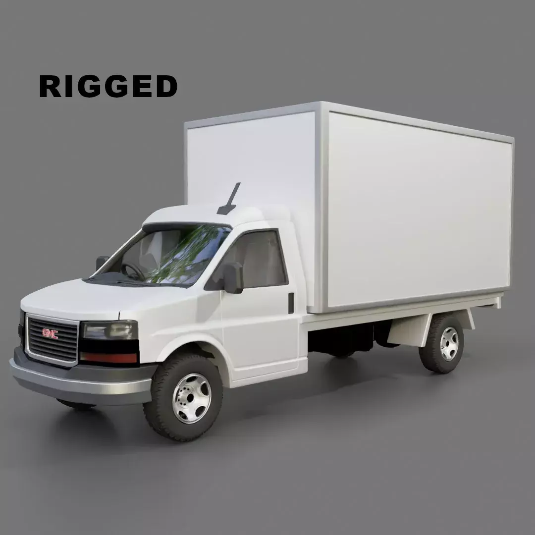 Gmc Savana Cutaway Free low-poly 3D model