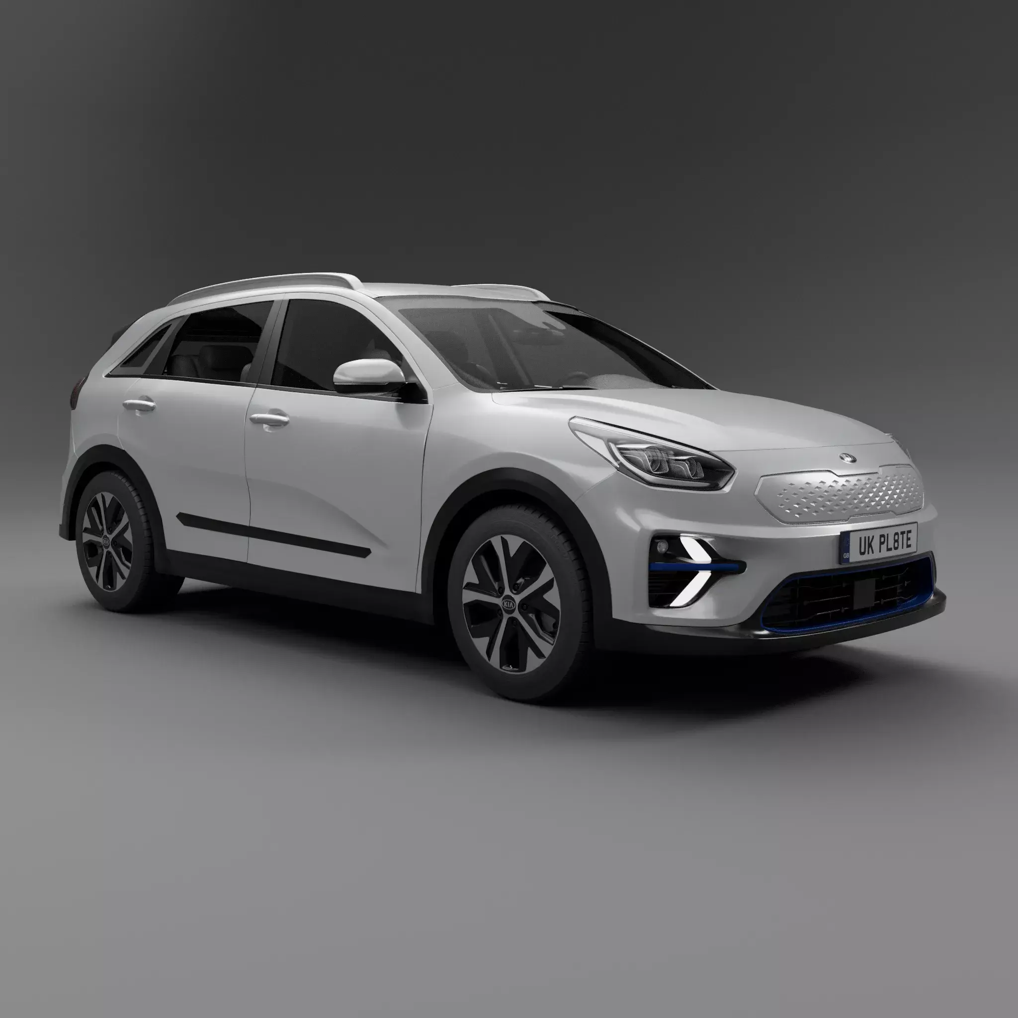 Kia Niro Ev Free low-poly 3D model