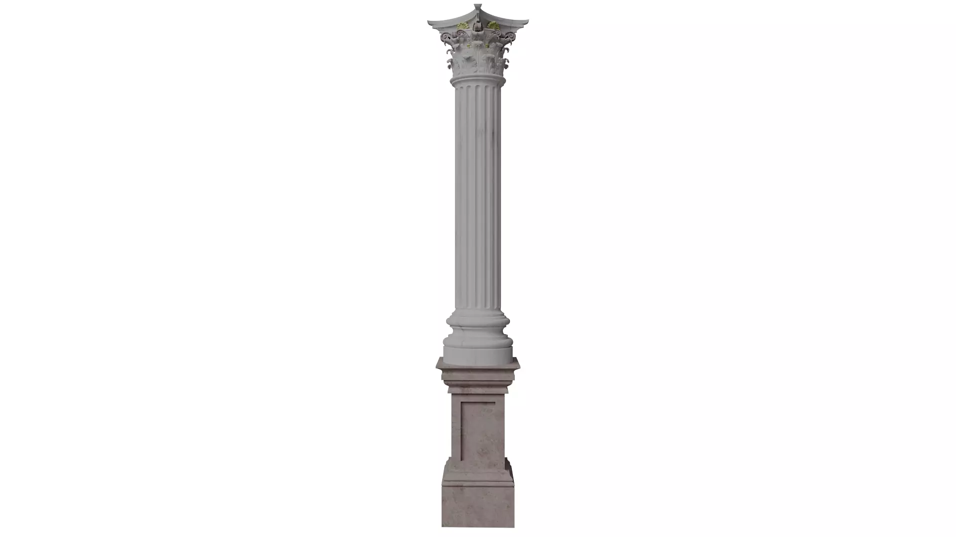 Corinthian Marble Column 3D model