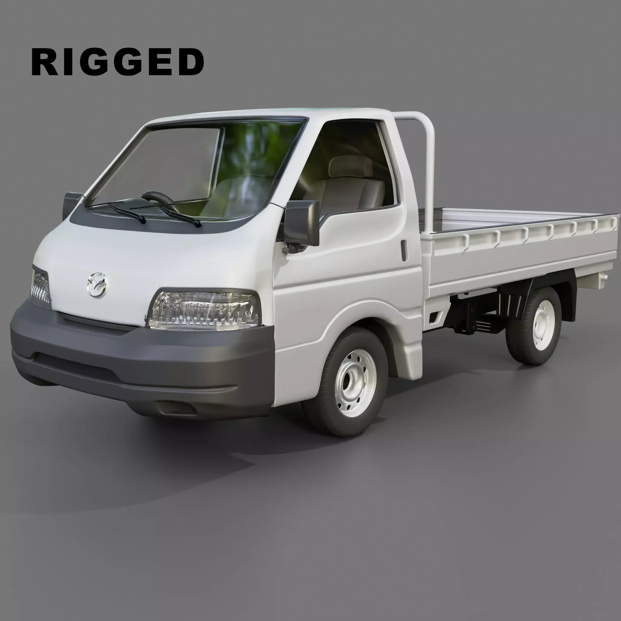 Mazda Bongo Flatbed Truck Free low-poly 3D model