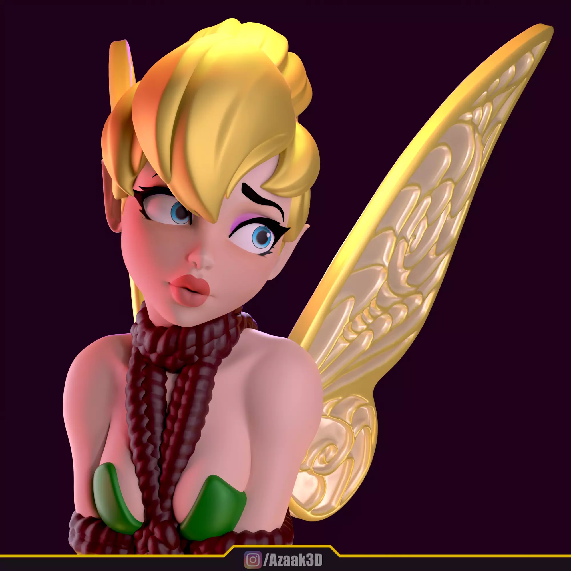 Special Birthday Tinkerbell 3D print model