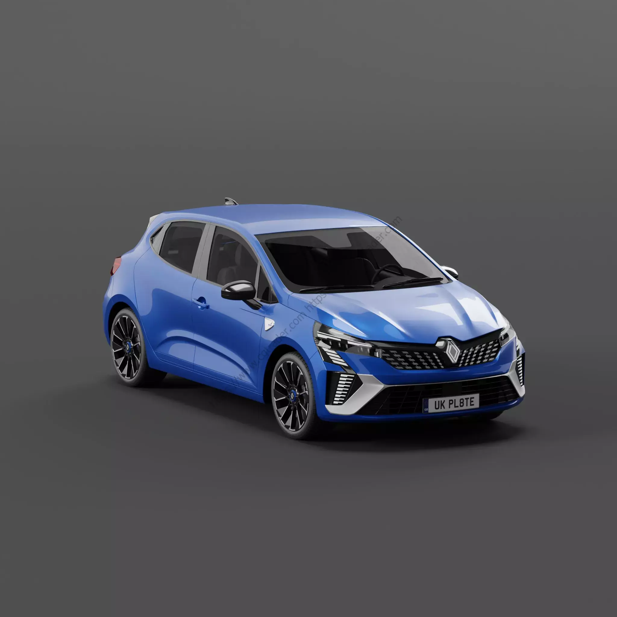 Renault Clio 2024 Free low-poly 3D model