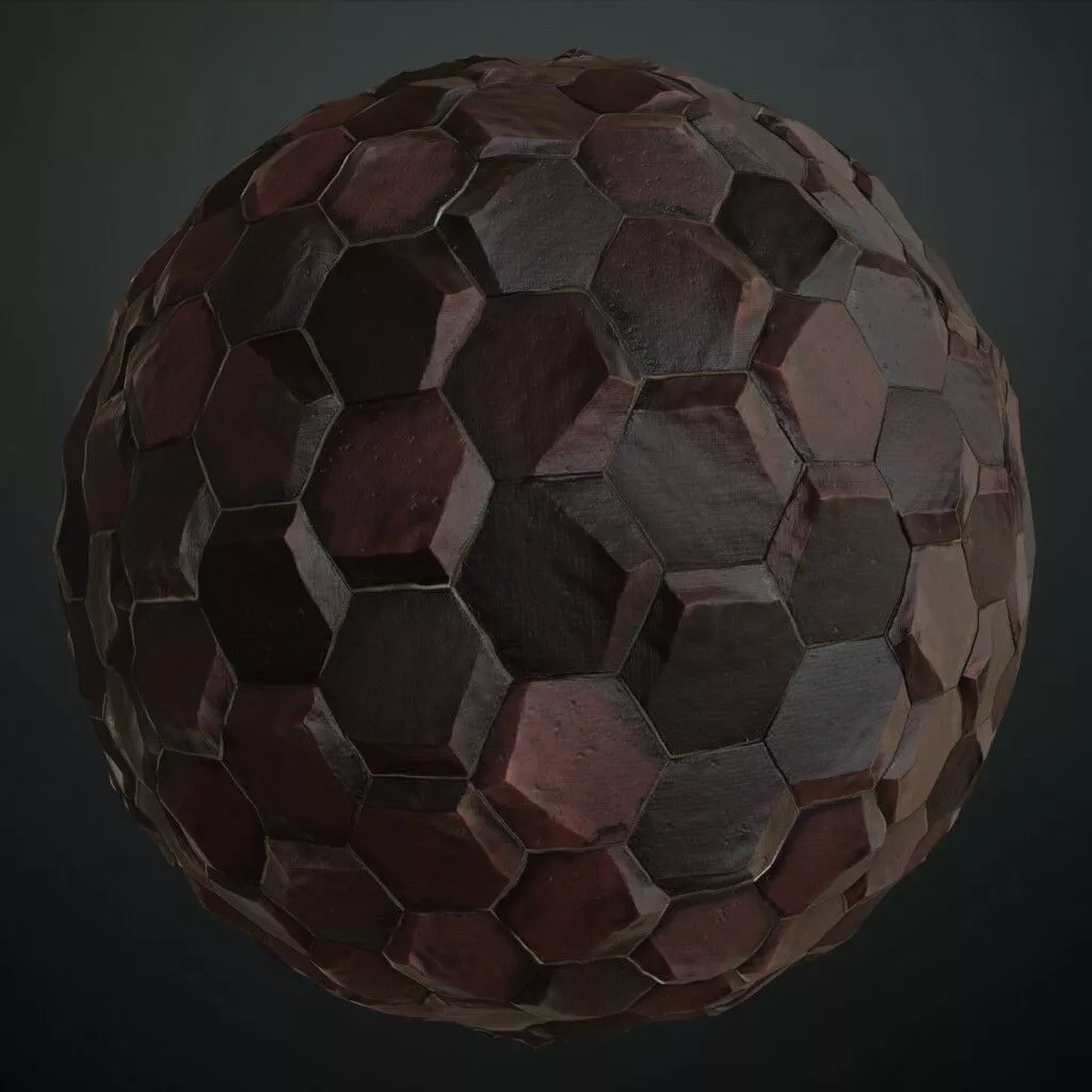 Reddish Banded Stone Zebra Rock PBR Material Seamless Texture