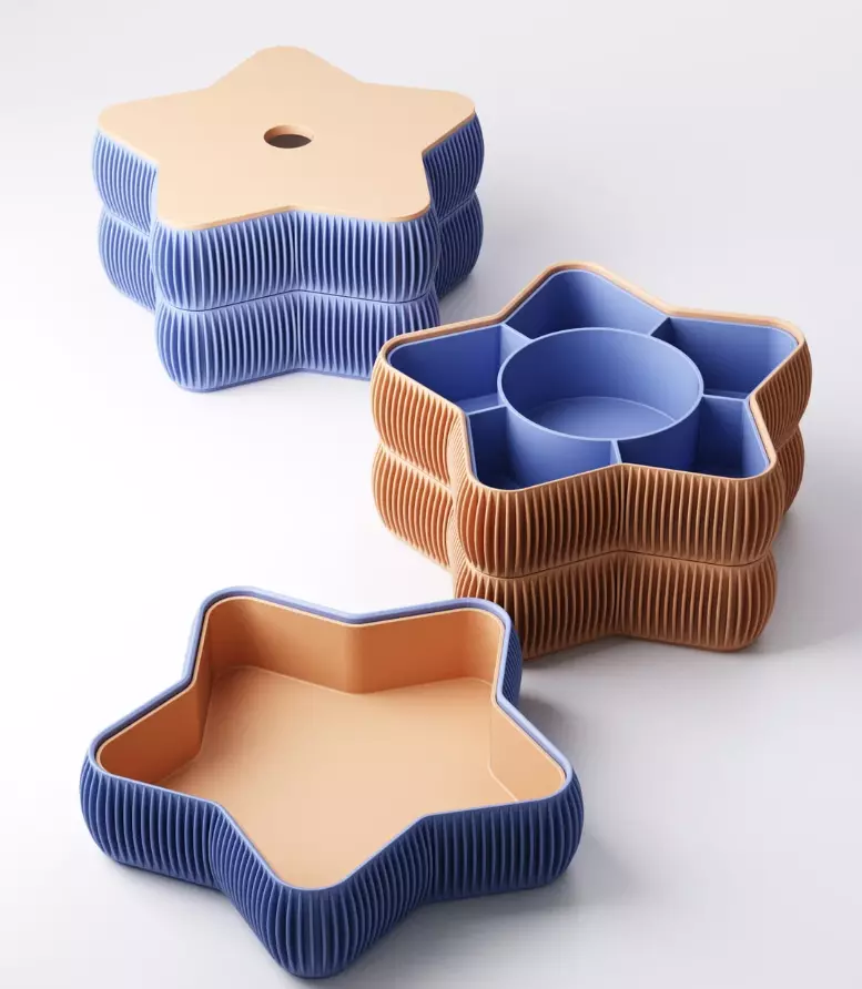 Stackable Star Tray 3D print model