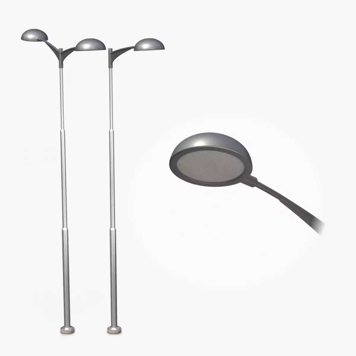 Street Lights - Contemporary Urban Duo 3D Model Pack