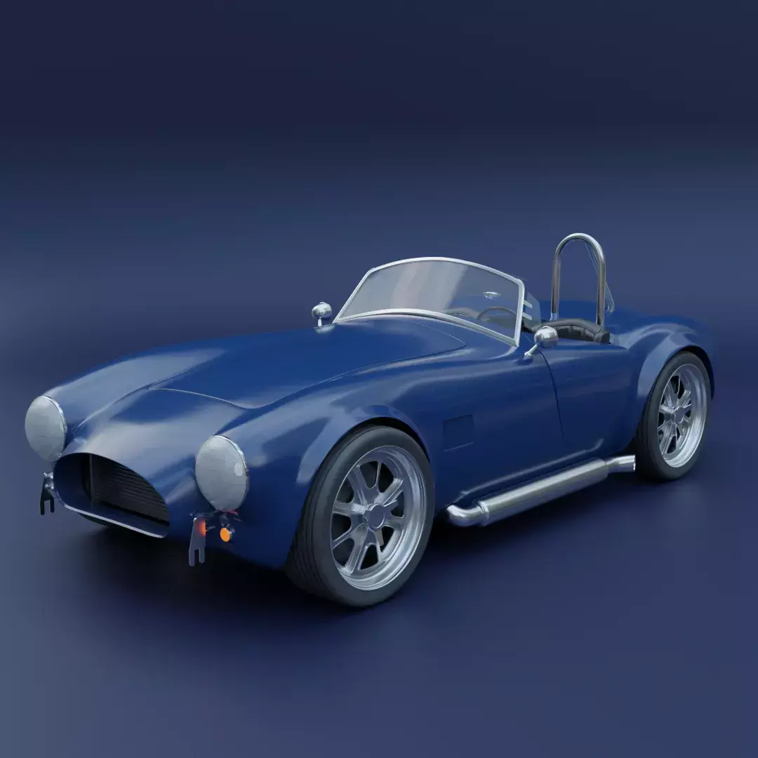 Shelby Cobra Free low-poly 3D model