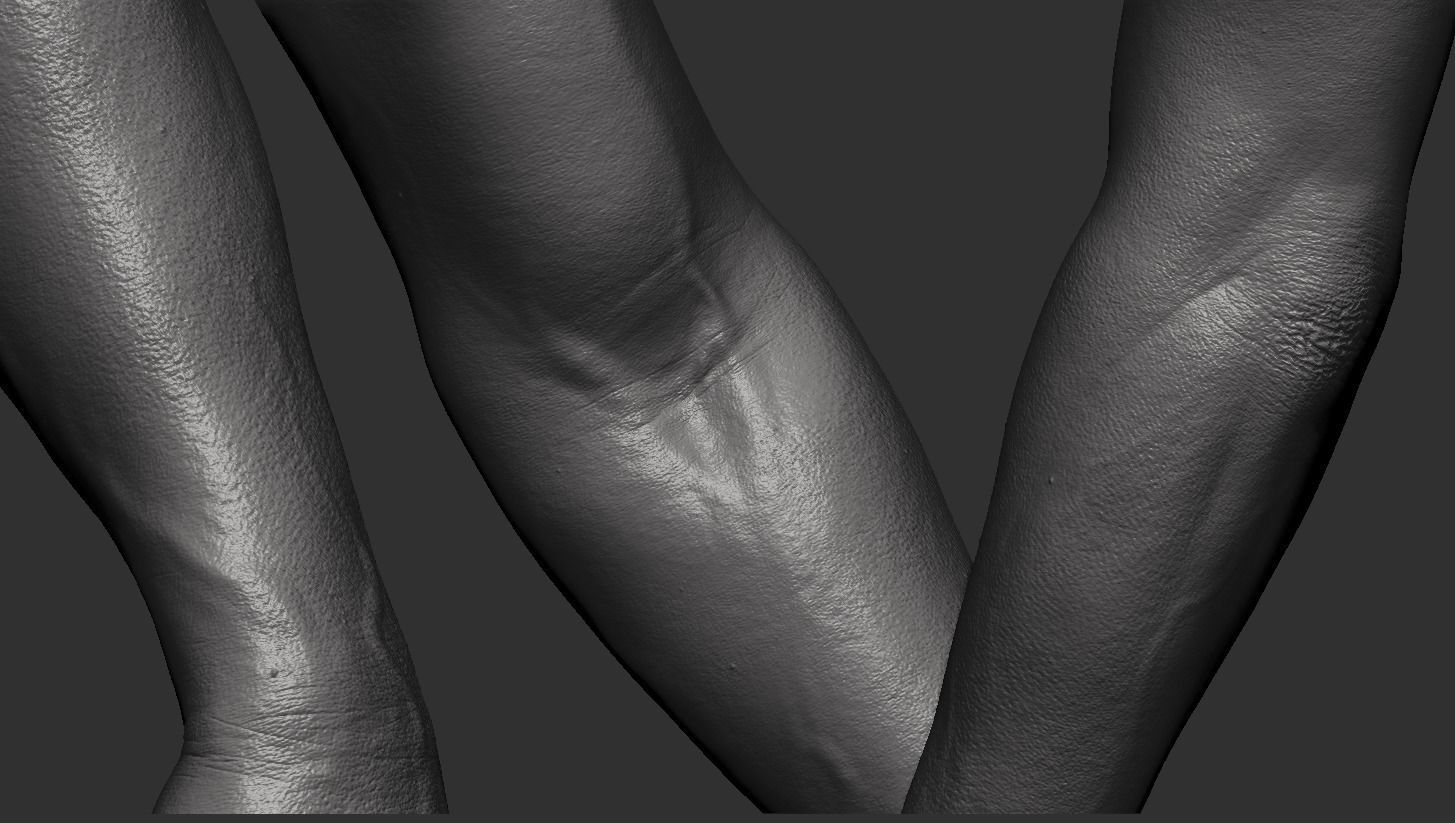Hand Zbrush Realistic 3D model_4