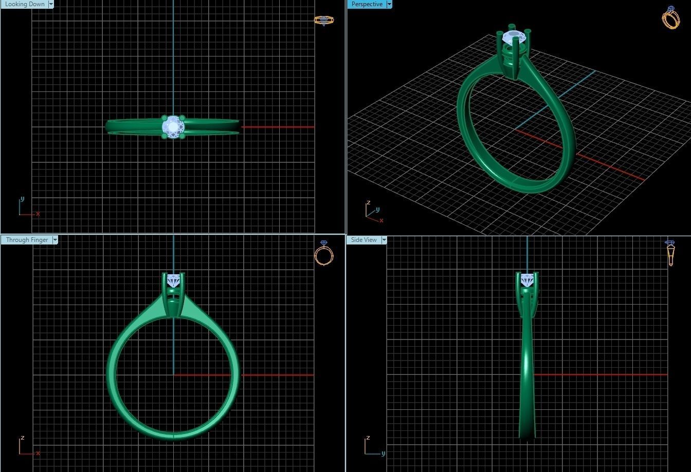 Ring R0036 3D print model_2