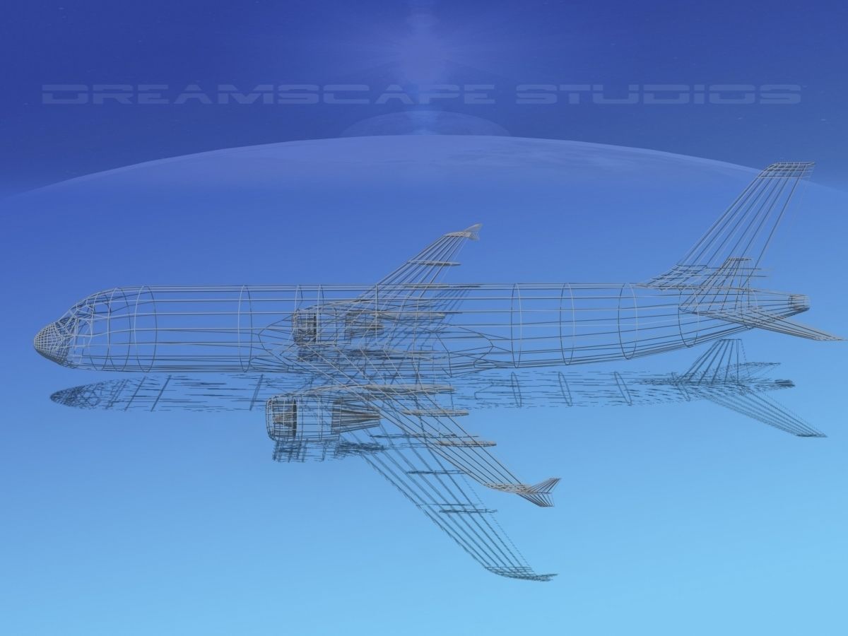 Airbus A320 LP British Midland Low-poly 3D model_15