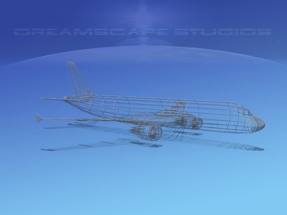 Airbus A320 LP British Midland Low-poly 3D model_3