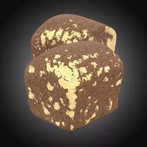 NMA Chocolate Cake 001 Low-poly 3D model 4