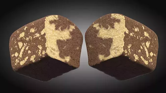 NMA Chocolate Cake 001 Low-poly 3D model 6
