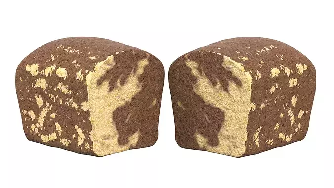 NMA Chocolate Cake 001 Low-poly 3D model