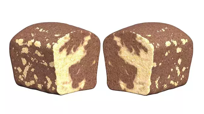 NMA Chocolate Cake 001 Low-poly 3D model 3