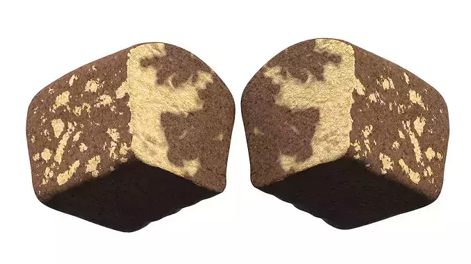 NMA Chocolate Cake 001 Low-poly 3D model 7