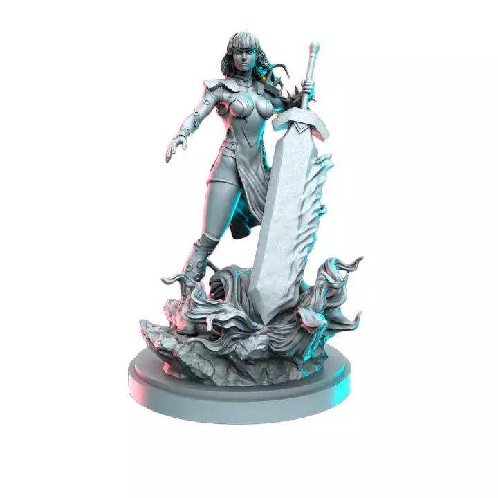 Fire Limbo Queen V - RPG Tabletop Figure 3D print model