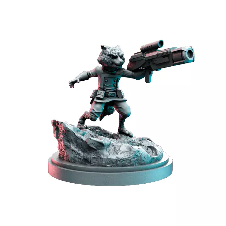 Trash Panda VI - Resin Miniature Figurine 3D print model