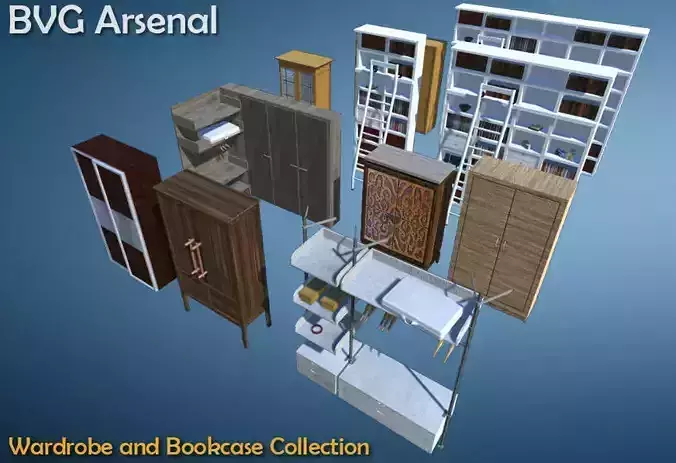 Wardrobe and Bookcase Collection - HQ