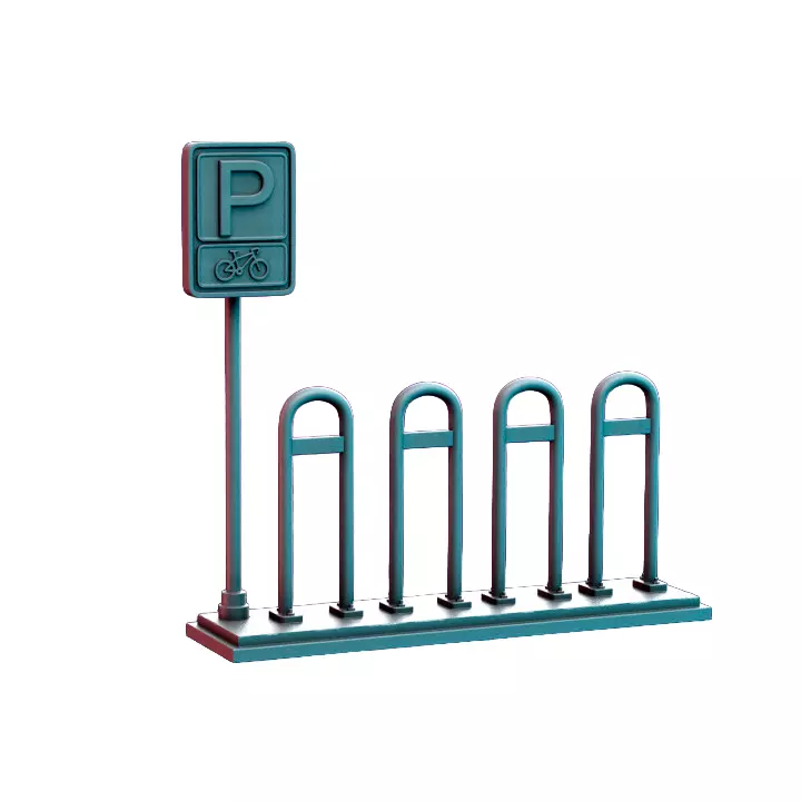 Bike Rack III - Heroic Scale Miniature 3D print model