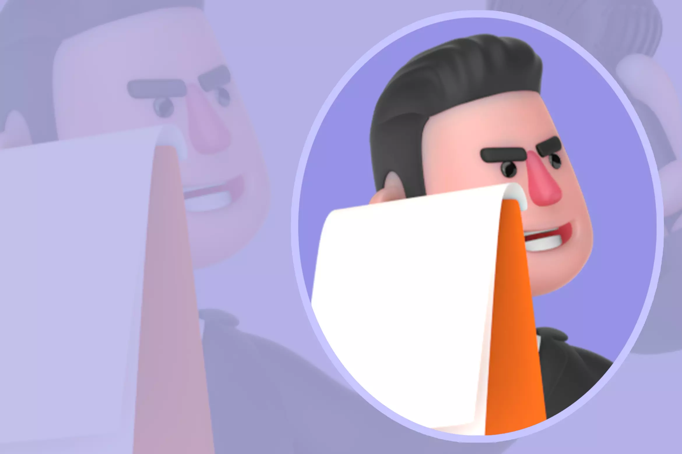 Stylized 3D Musician Character - Angry Performer 3D model