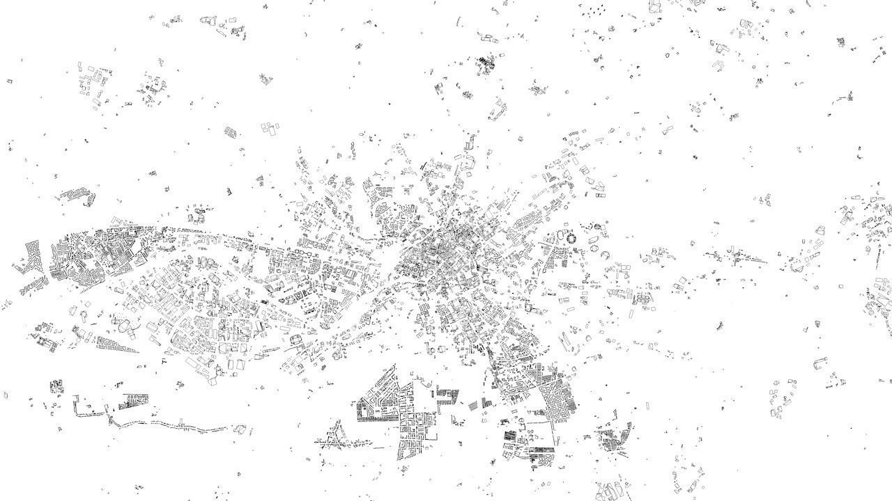 Manchester Streets and Buildings 3D model_8