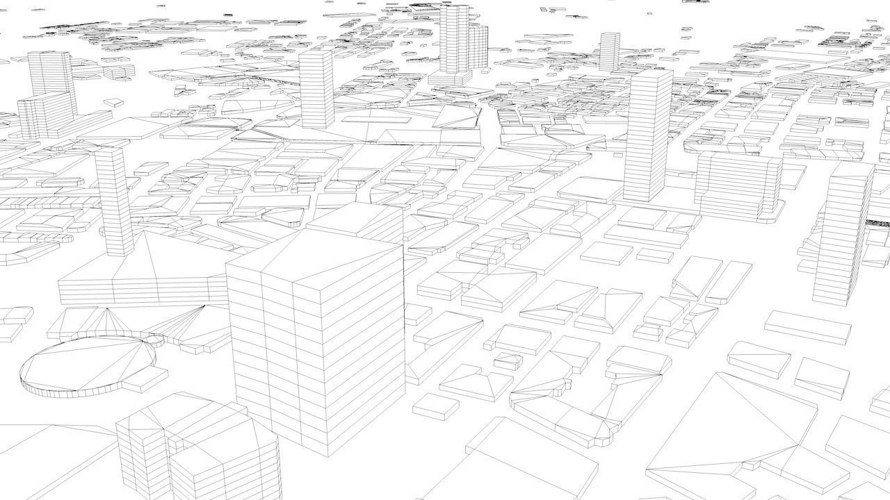 Manchester Streets and Buildings 3D model_10