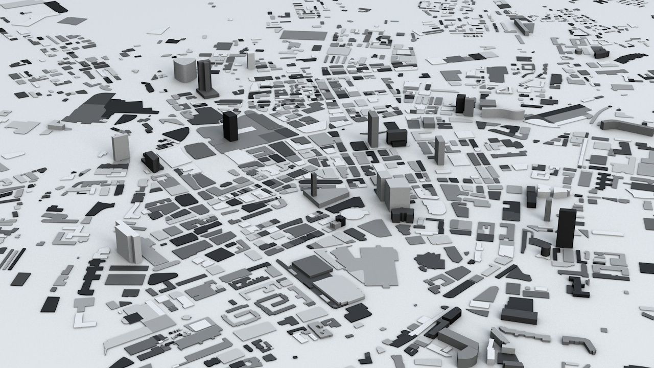 Manchester Streets and Buildings 3D model_3