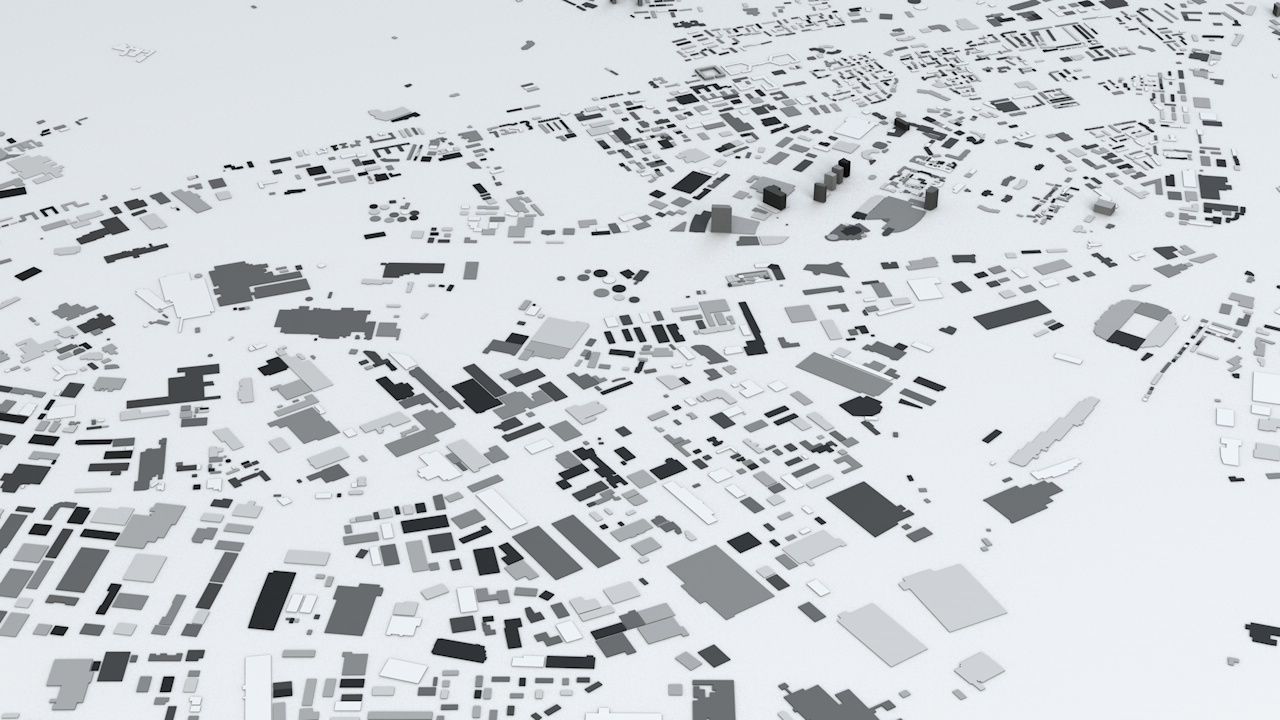 Manchester Streets and Buildings 3D model_4