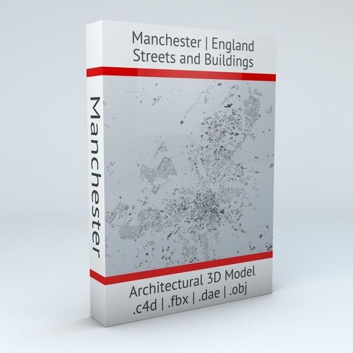 Manchester Streets and Buildings 3D model