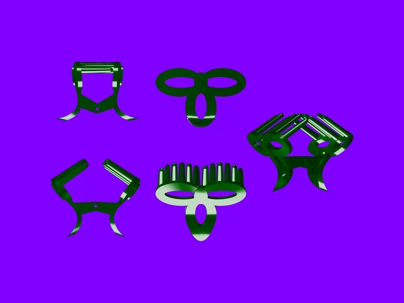 Clip tweezers 3D print model_0