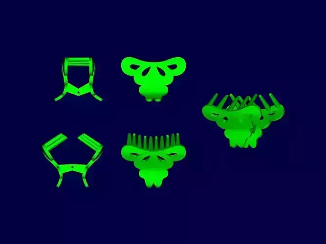 Clip set of hair clips