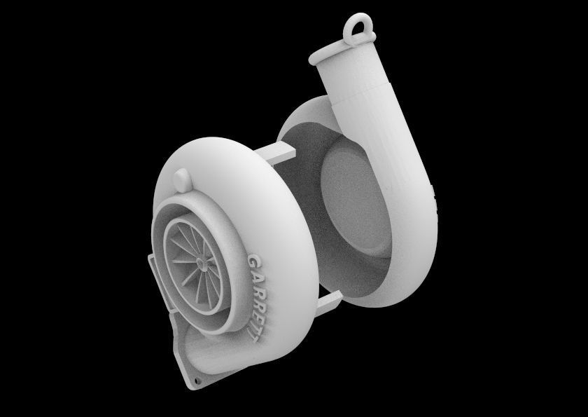A copy of the GARRETT turbine 3D model 3D printable | CGTrader